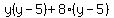 \"y%28y-5%29%2B8%28y-5%29\"