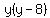 y%28y-8%29