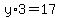 y%2A3+=+17