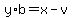 y%2Ab=x-v