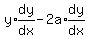 y%2Aexpr%28dy%2Fdx%29-2a%2Aexpr%28dy%2Fdx%29