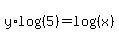y%2Alog%28%285%29%29+=+log%28%28x%29%29