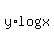 y%2Alog%28x%29