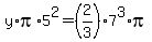 y%2Api%2A5%5E2=%282%2F3%29%2A7%5E3%2Api