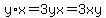y%2Ax=3yx=3xy
