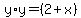 y%2Ay=+%282%2Bx%29