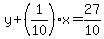 y%2B%281%2F10%29x=27%2F10