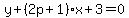 y%2B%282p%2B1%29x%2B3=0