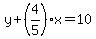 y%2B%284%2F5%29x=10%29