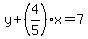 y%2B%284%2F5%29x=7