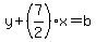 y%2B%287%2F2%29x=b