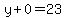 y%2B0=23