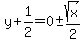 y%2B1%2F2=0%2B-+sqrt%28x%29%2F2