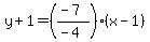 y%2B1=%28%28-7%29%2F%28-4%29%29%28x-1%29