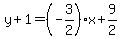y%2B1=%28-3%2F2%29x%2B9%2F2