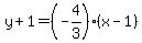y%2B1=%28-4%2F3%29%28x-1%29