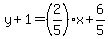 y%2B1=%282%2F5%29x%2B6%2F5
