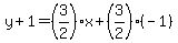 y%2B1=%283%2F2%29x%2B%283%2F2%29%28-1%29