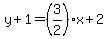 y%2B1=%283%2F2%29x%2B2%29