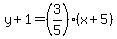y%2B1=%283%2F5%29%28x%2B5%29