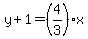 y%2B1=%284%2F3%29x