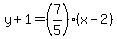 y%2B1=%287%2F5%29%2A%28x-2%29