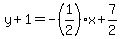 y%2B1=-%281%2F2%29x%2B7%2F2