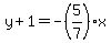 y%2B1=-%285%2F7%29x