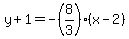 y%2B1=-%288%2F3%29%28x-2%29