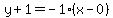 y%2B1=-1%28x-0%29