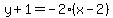 y%2B1=-2%28x-2%29