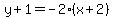 y%2B1=-2%2A%28x%2B2%29