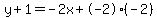 y%2B1=-2x%2B-2%28-2%29