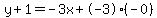 y%2B1=-3x%2B-3%28-0%29