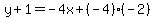y%2B1=-4x%2B%28-4%29%28-2%29