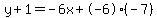 y%2B1=-6x%2B-6%28-7%29