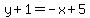 y%2B1=-x%2B5