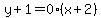 y%2B1=0%28x%2B2%29