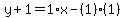 y%2B1=1%2Ax-%281%29%281%29