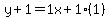 y%2B1=1x%2B1%281%29