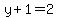 y%2B1=2
