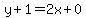 y%2B1=2x%2B0