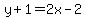 y%2B1=2x-2