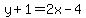 y%2B1=2x-4