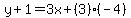 y%2B1=3x%2B%283%29%28-4%29