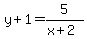 y%2B1=5%2F%28x%2B2%29