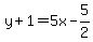 y%2B1=5x-5%2F2