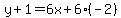 y%2B1=6x%2B6%28-2%29