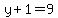 y%2B1=9