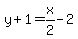 y%2B1=x%2F2-2
